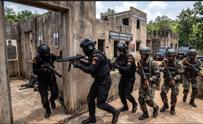NSG Begins Advanced Counter-Terrorism Training for Odisha Police at Chandaka Facility